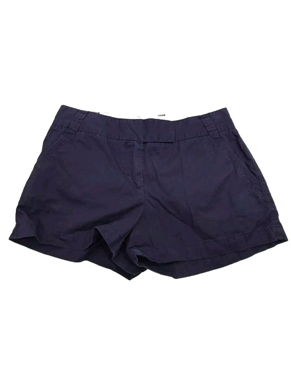 J. Crew Shorts Womens Size 10 Blue Flat Front Chino Casual